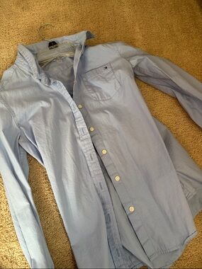 Tommy Hilfiger Light Blue Oxford Button-Down Shirt - women’s